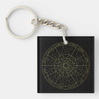 Sternzeichen-Sternbild-Sternbilder Gold-Karte