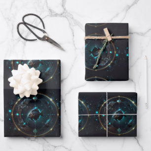 Sternzeichen Sternsymbol Geschenkpapier Bogen Set