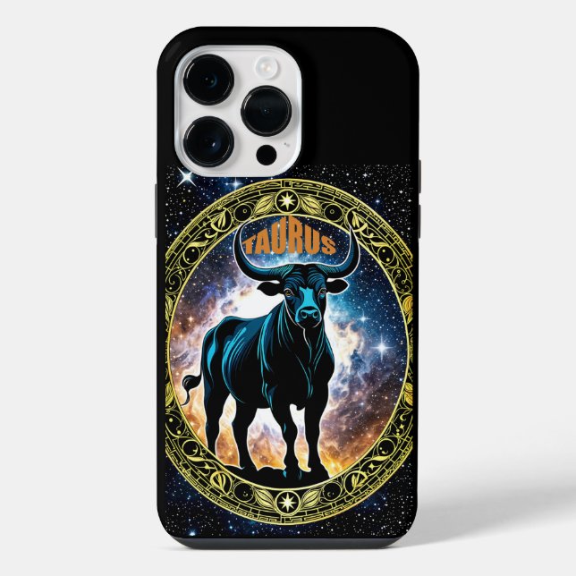 Sternzeichen Stier iPhone 14 Pro Max Hülle (Rückseite)