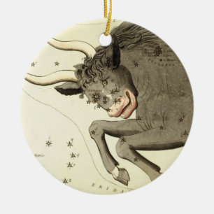 Sternzeichen: Stier-Schmuck Keramik Ornament