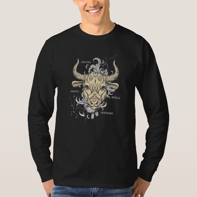 Sternzeichen Stier   T-Shirt (Vorderseite)