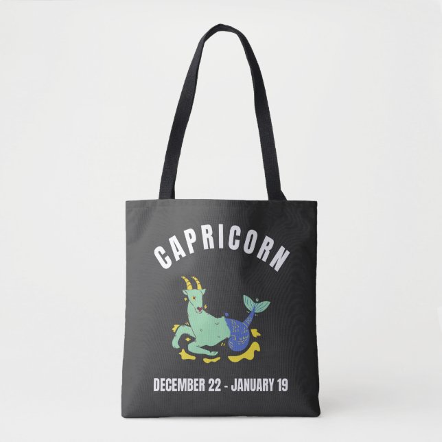 Sternzeichen von Capricorn Tasche (Vorderseite)