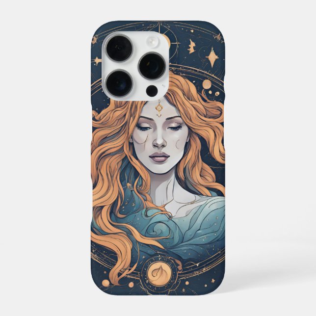 Sternzeichen Wassermann iPhone 16 Pro Hülle (Rückseite)