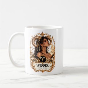 Sternzeichen Widder - Gold Edition / Damen Tasse