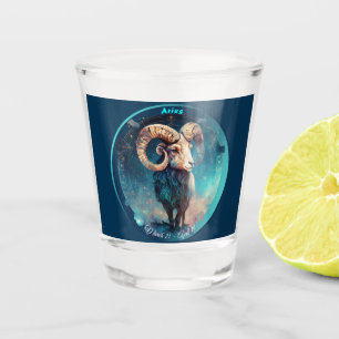 Sternzeichen Widder Widder "21. März - 19. April" Schnapsglas