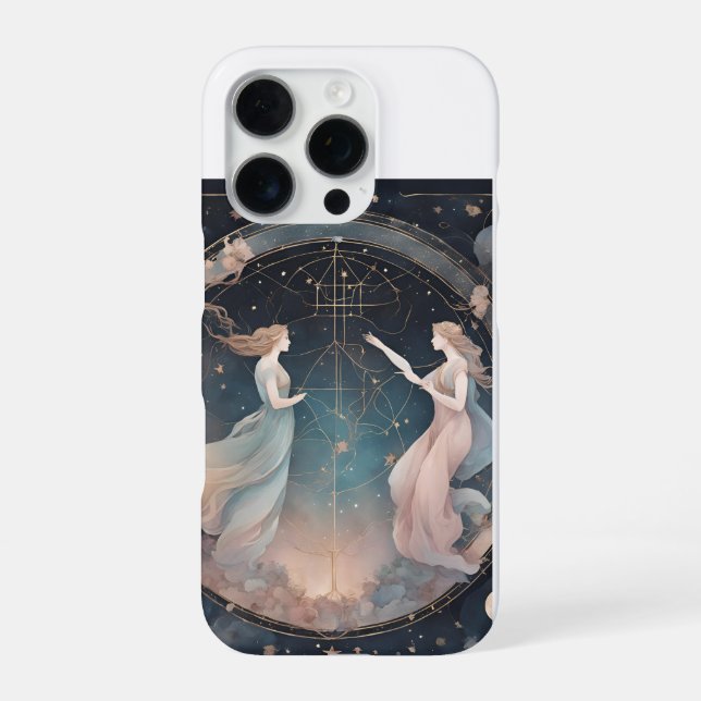 Sternzeichen Zwillinge iPhone 16 Pro Hülle (Rückseite)