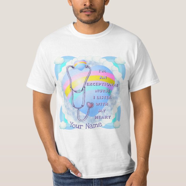 Stethoscope außerordentliche Krankenschwester T-Shirt (Vorderseite)