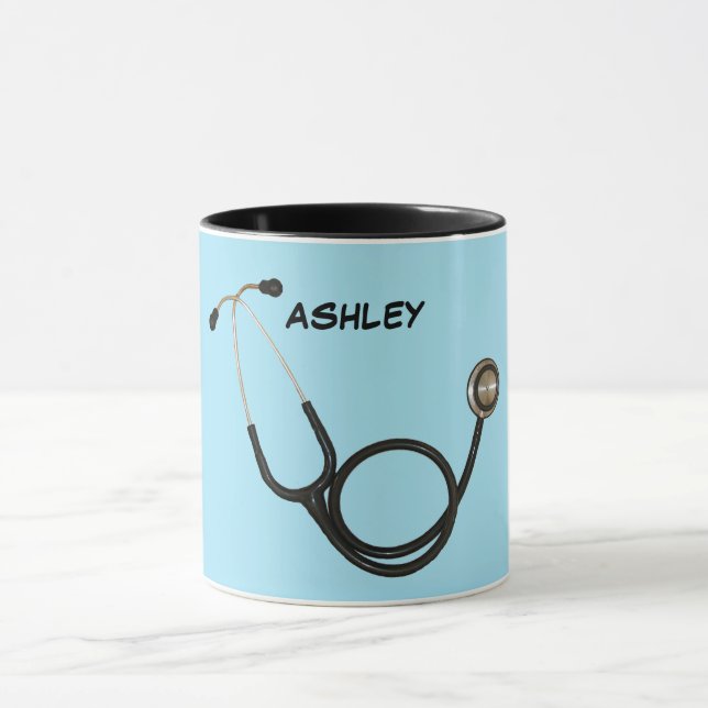 Stethoscope avec nom personnalisé Ringer Mug (Centre)