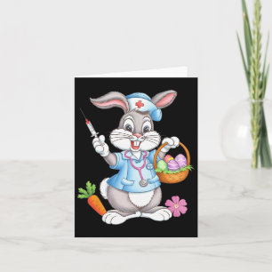 Stethoscope Bunny Scrub Top Rab Karte
