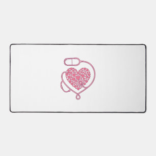 Stéthoscope Cardiaque Amour Médical Vecteur Concep