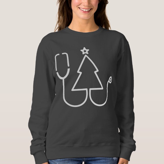 Stethoscope de soins de santé Sweatshirt d'arbre d (Devant)