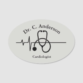 Stethoscope Designname Tag Namensschild