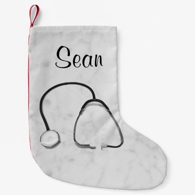 Stethoscope Doctors Nurses Weihnachtszeit-Strumpf Kleiner Weihnachtsstrumpf (Vorderseite)