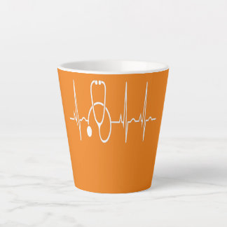 Stethoscope Heartbeat EKG Nurse Medical Doctor Milchtasse
