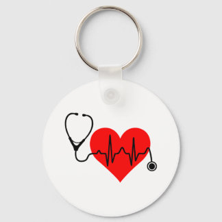 Stethoscope Heartbeat Schlüsselanhänger
