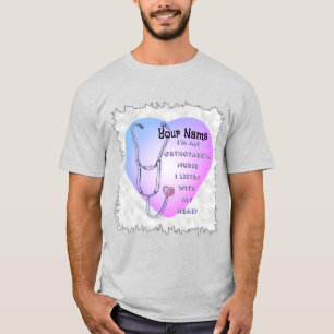 Stethoscope Herz Orthopädie Krankenschwester T-Shirt