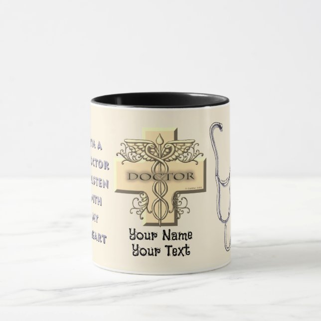 Stethoscope Herzarzt Tasse (Zentrum)