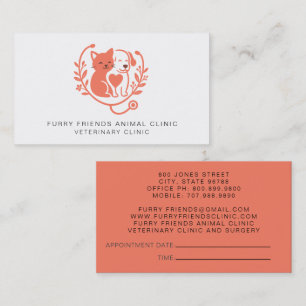 Stethoscope-Logo für Tierärztliche Benennung und Visitenkarte