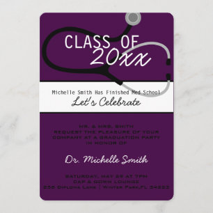 Stethoscope Medical Doctor Abschluss Ankündigung