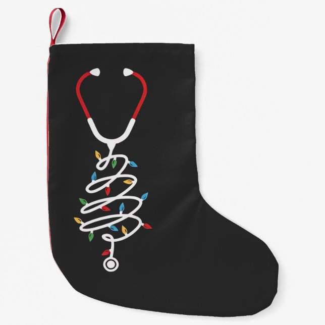 Stethoscope Medical Supplies Weihnachtsbaumleuchte Kleiner Weihnachtsstrumpf (Vorderseite)