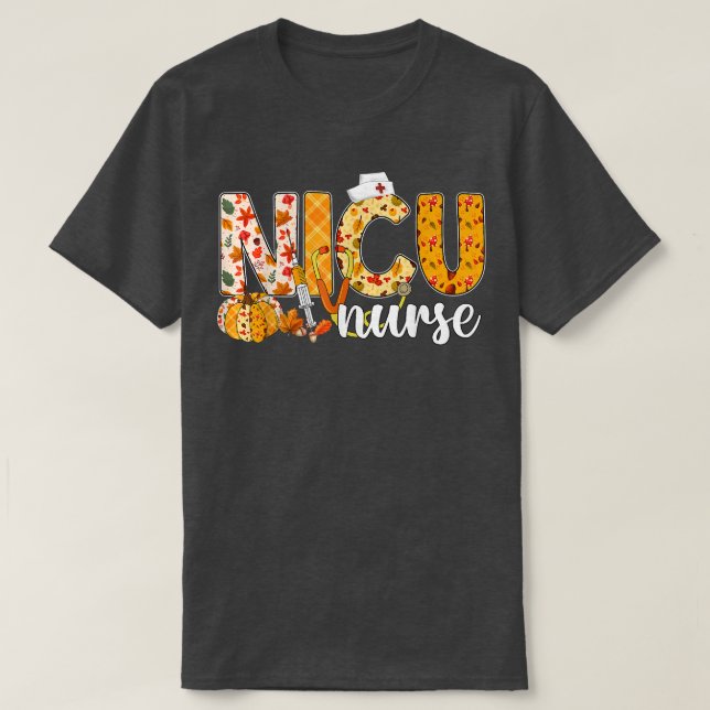 Stethoscope NICU Nurse Fall Yall Herbstübergänge a T-Shirt (Design vorne)