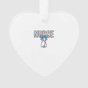 Stéthoscope Nurse Bow Floral Vintage