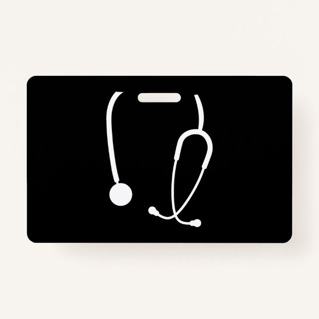 Stethoscope Nurse Doctor Funny Nurse Ausweis (Vorderseite)