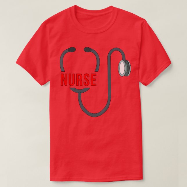 Stethoscope Nurse T-Shirt (Design vorne)