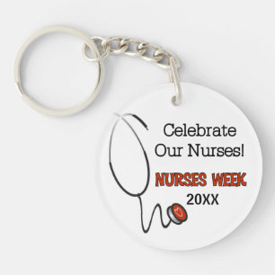 Stethoscope Nurses Week Custom Schlüsselanhänger