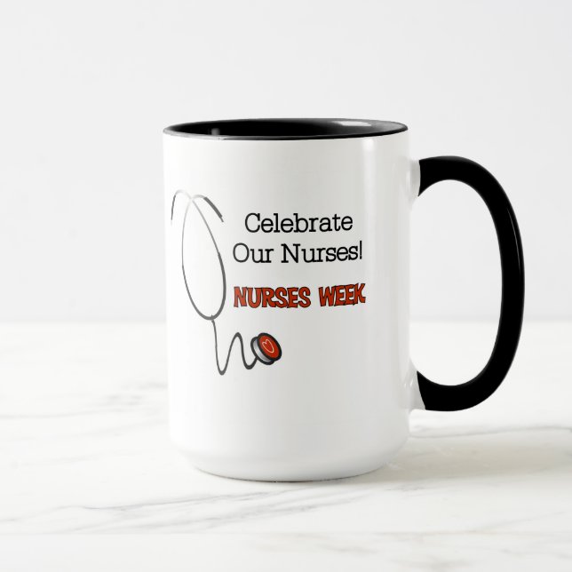 Stethoscope Nurses Week-Tasse Tasse (Rechts)