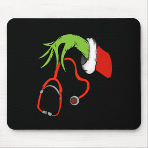 Stethoscope Santa Funny Christmas Weihnachten Weih Mousepad