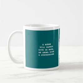 Stethoscope und Daisy Nurse Wertgutschein Zweifarbige Tasse