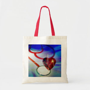 Stethoscope und Heart Tote Bag Tragetasche