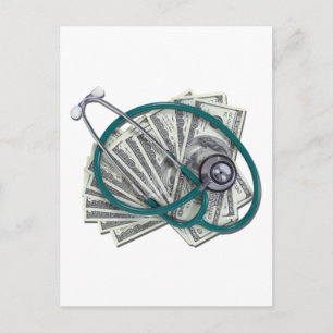 StethoscopeMoney061612.png Postkarte