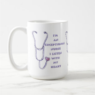Stethoskop außergewöhnliche Krankenschwester Kaffeetasse