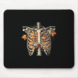 Stethoskop Brustkorb Herbst Krankenschwester Ernte Mousepad