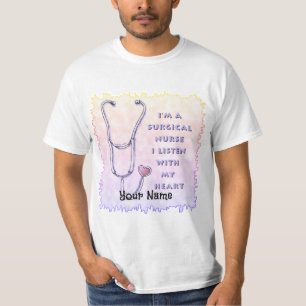 Stethoskop Chirurgische Krankenschwester T-Shirt