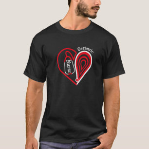 Stethoskop Geriatric Nurse Valentine's Day T-Shirt