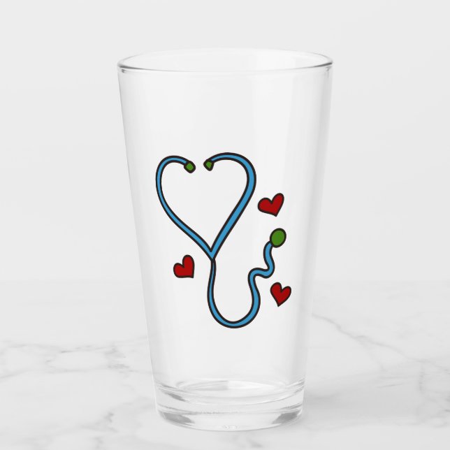 Stethoskop Glas (Vorderseite)