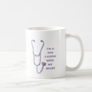 Stethoskop Herz CNA Krankenschwester Kaffeetasse