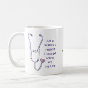 Stethoskop Herz Schulkrankenschwester Kaffeetasse