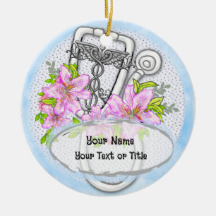 Stethoskop Keramik Ornament