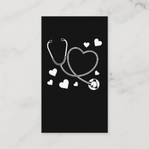 Stethoskop Krankenschwester Liebe Krankenhaus Visitenkarte