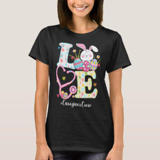 Stethoskop Liebe Betreuer Crew Kaninchen Easte T-Shirt