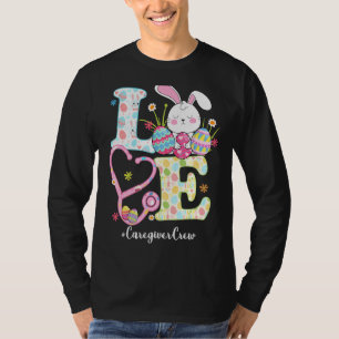 Stethoskop Liebe Betreuer Crew Kaninchen Easte T-Shirt