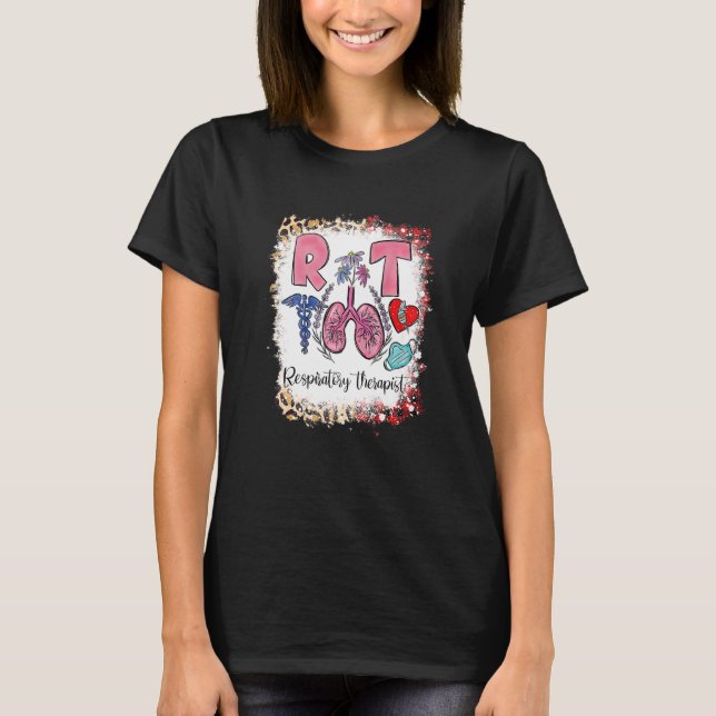 Stethoskop Lunge Herzrhythmusstörung T-Shirt (Vorderseite)