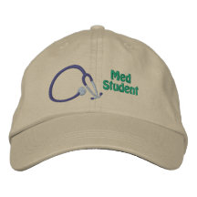 Stethoskop Med Student bestickte Cap