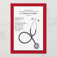 Stethoskop mit Red Border Medical Retirement Inv