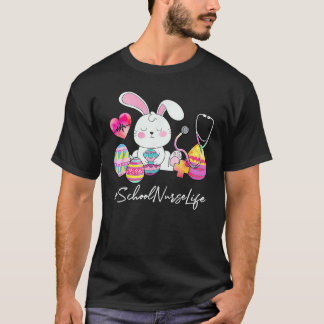 Stethoskop Süße Hasen-Schulkrankenschwester Leben T-Shirt