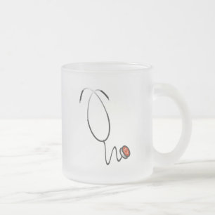 Stethoskop-T-Shirts und Geschenke Mattglastasse